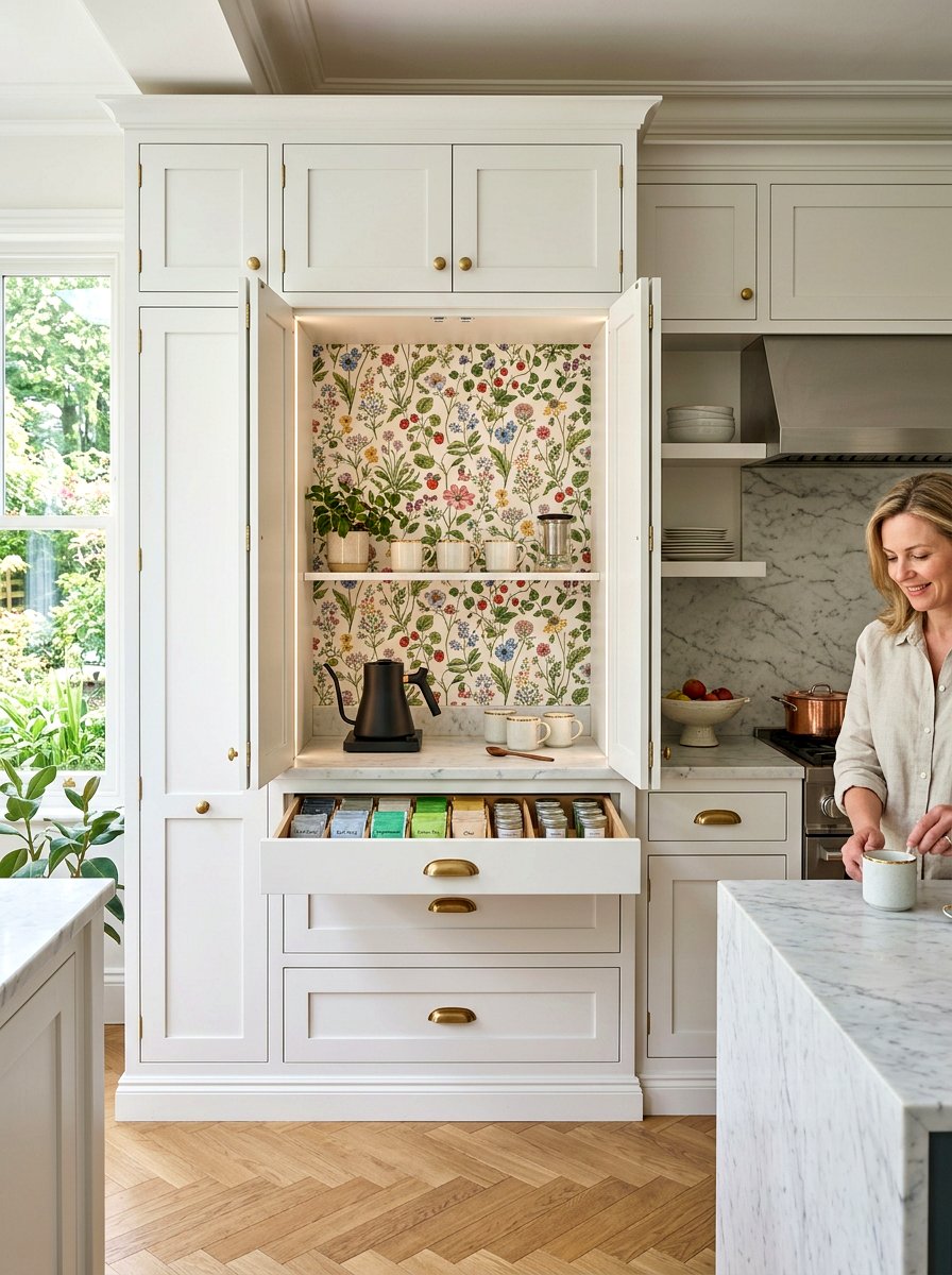 Built In Tea Cabinet - 30 tea party kitchen ideas