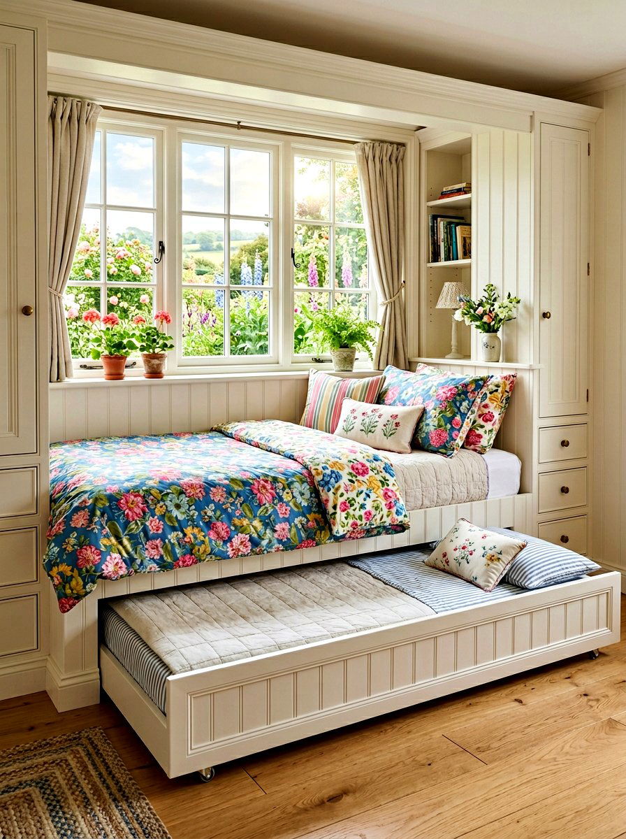 Built In Trundle Bed Under Window - 30 trundle bed ideas