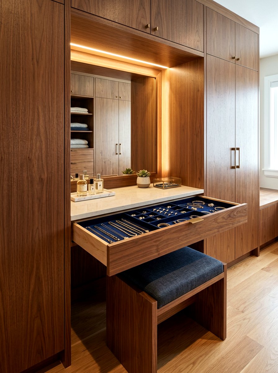 Built In Vanity Nook - 30 vanity nook ideas