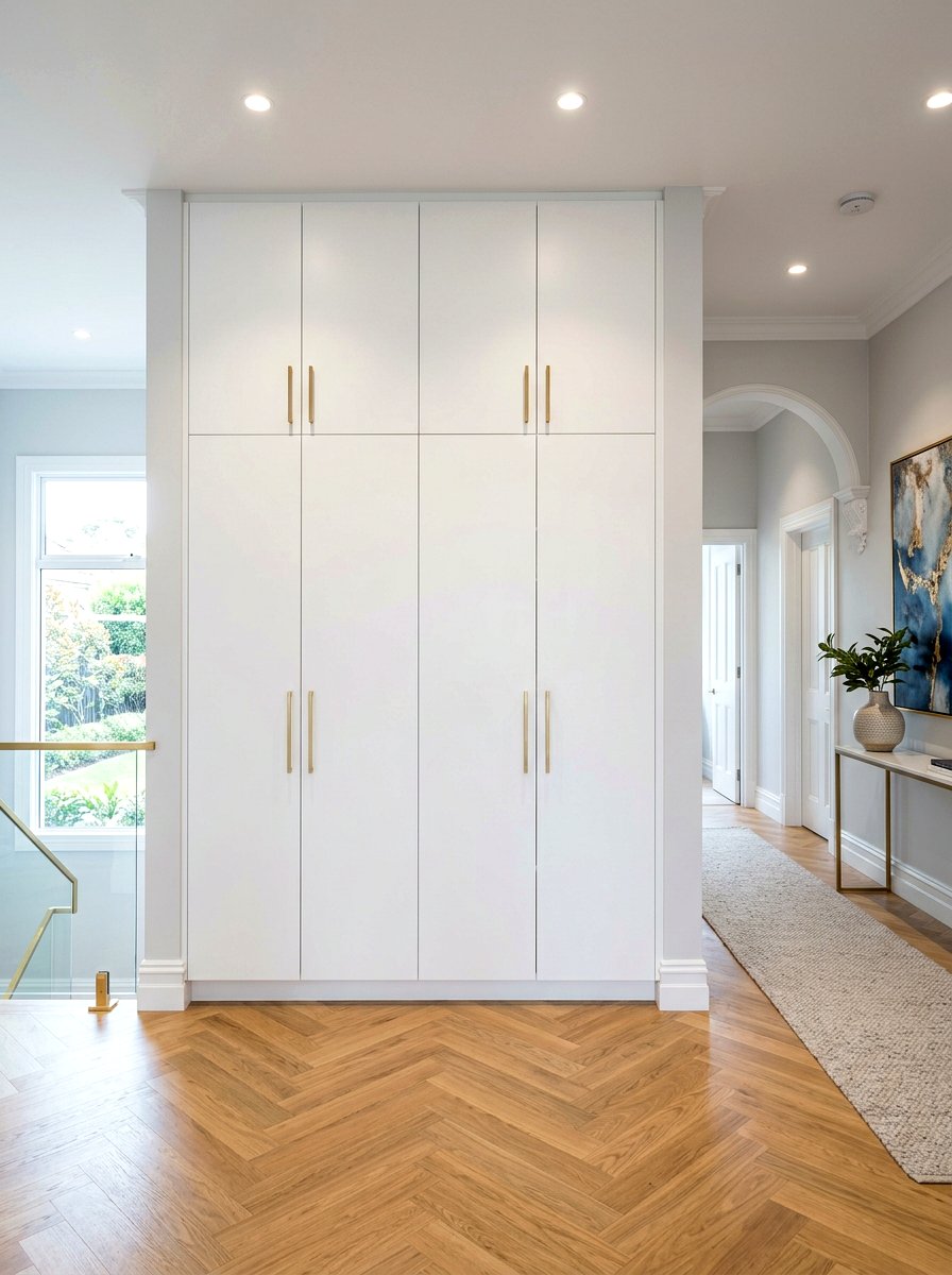 Built In Wall Cabinet - 30 narrow entryway storage ideas