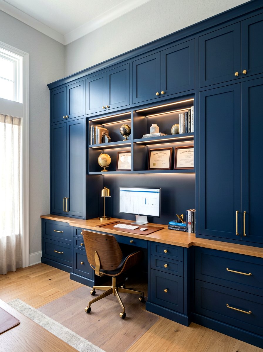 Built In Wall Cabinets - 30 office file storage ideas