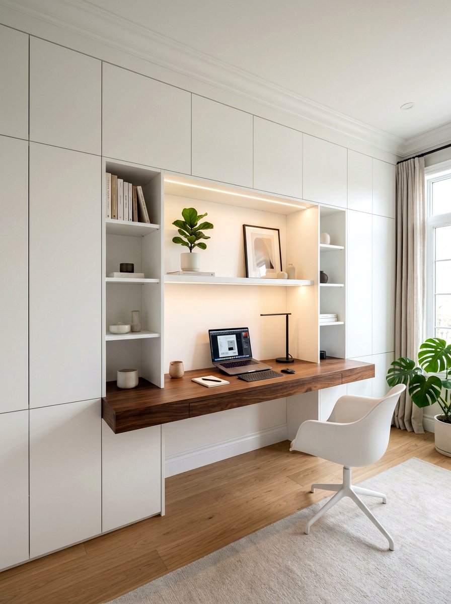Built In Wall Cabinets - 30 home office storage ideas