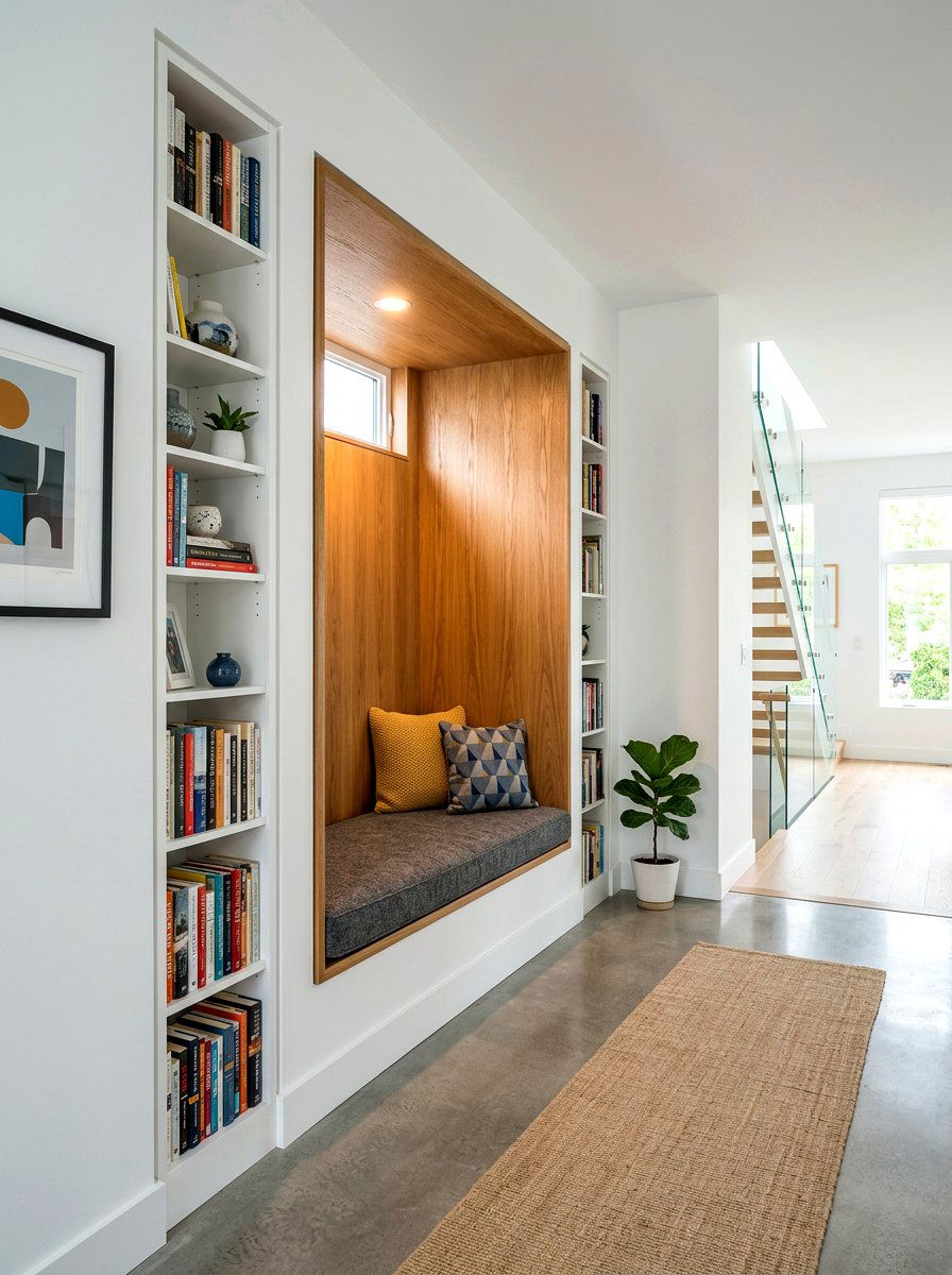 Built In Wall Seat - 30 kids reading den ideas