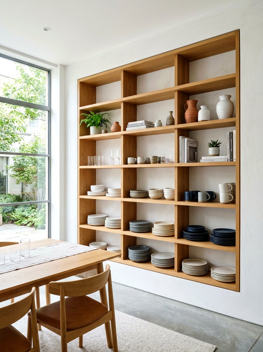 Built In Wall Shelving - 30 open shelving kitchen decor ideas