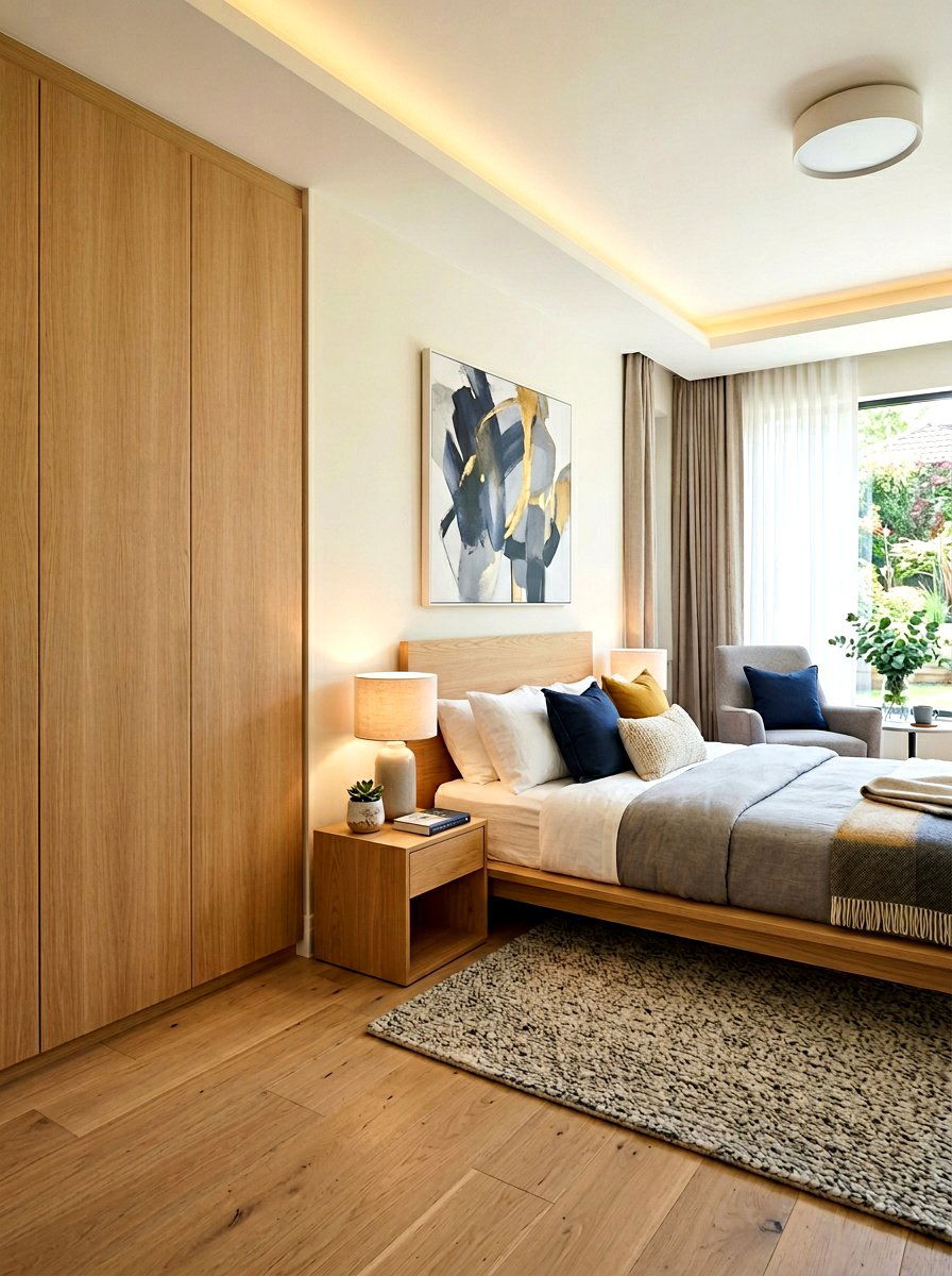 Built In Wardrobe - 30 Japandi bedroom ideas
