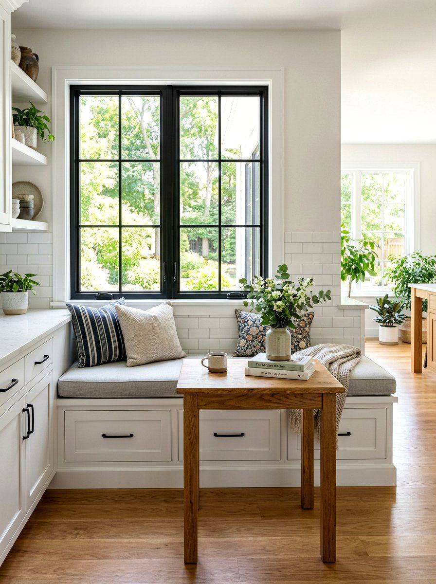 Built In Window Bench - 30 window breakfast nook ideas