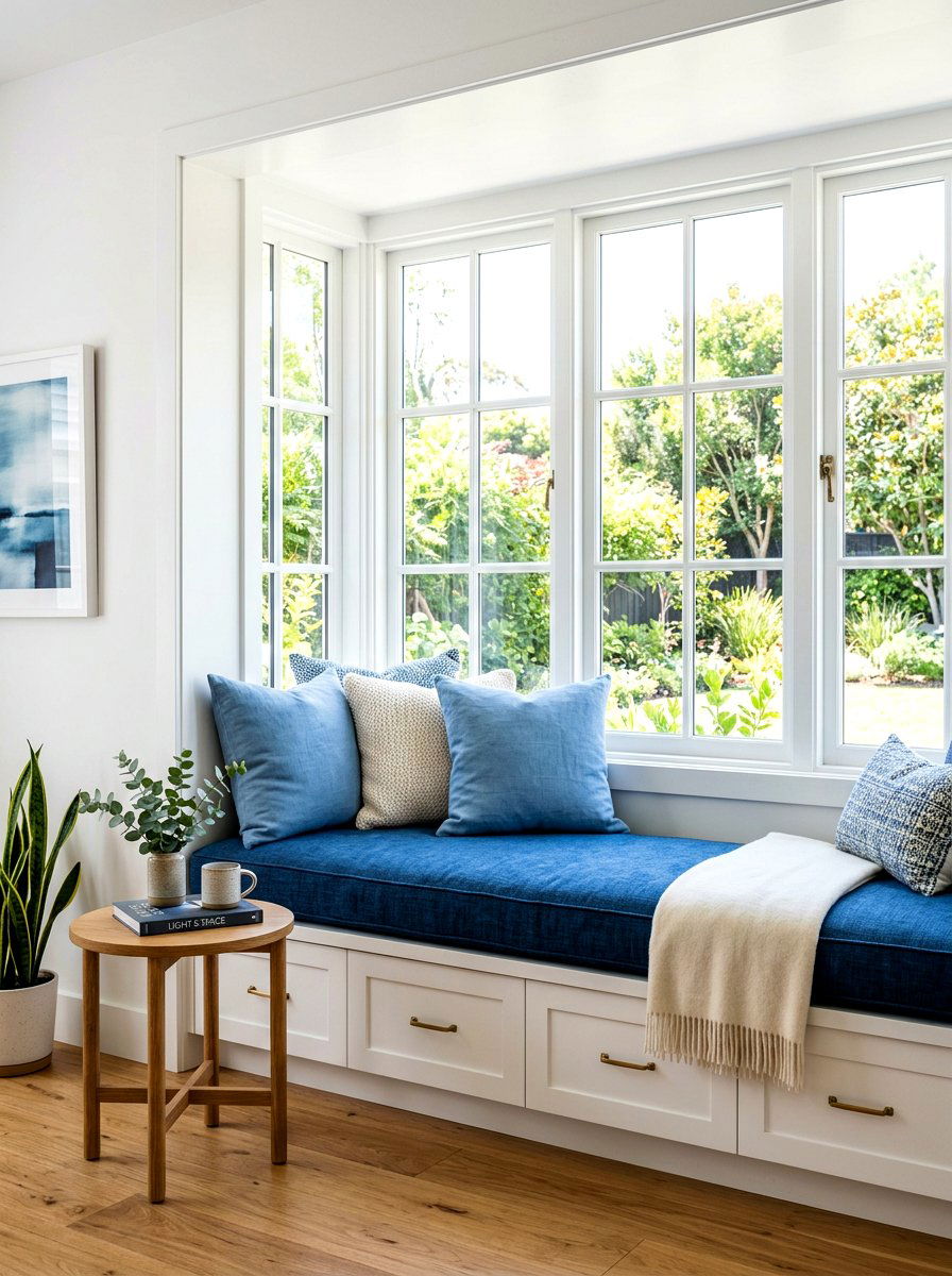 Built In Window Seat - 30 studio apartment ideas