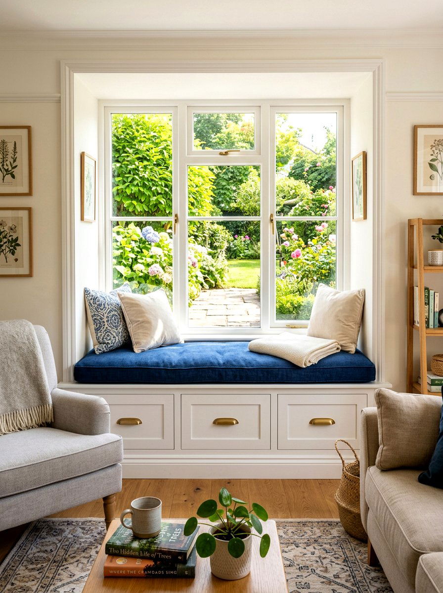 Built In Window Seat - 30 multipurpose furniture ideas