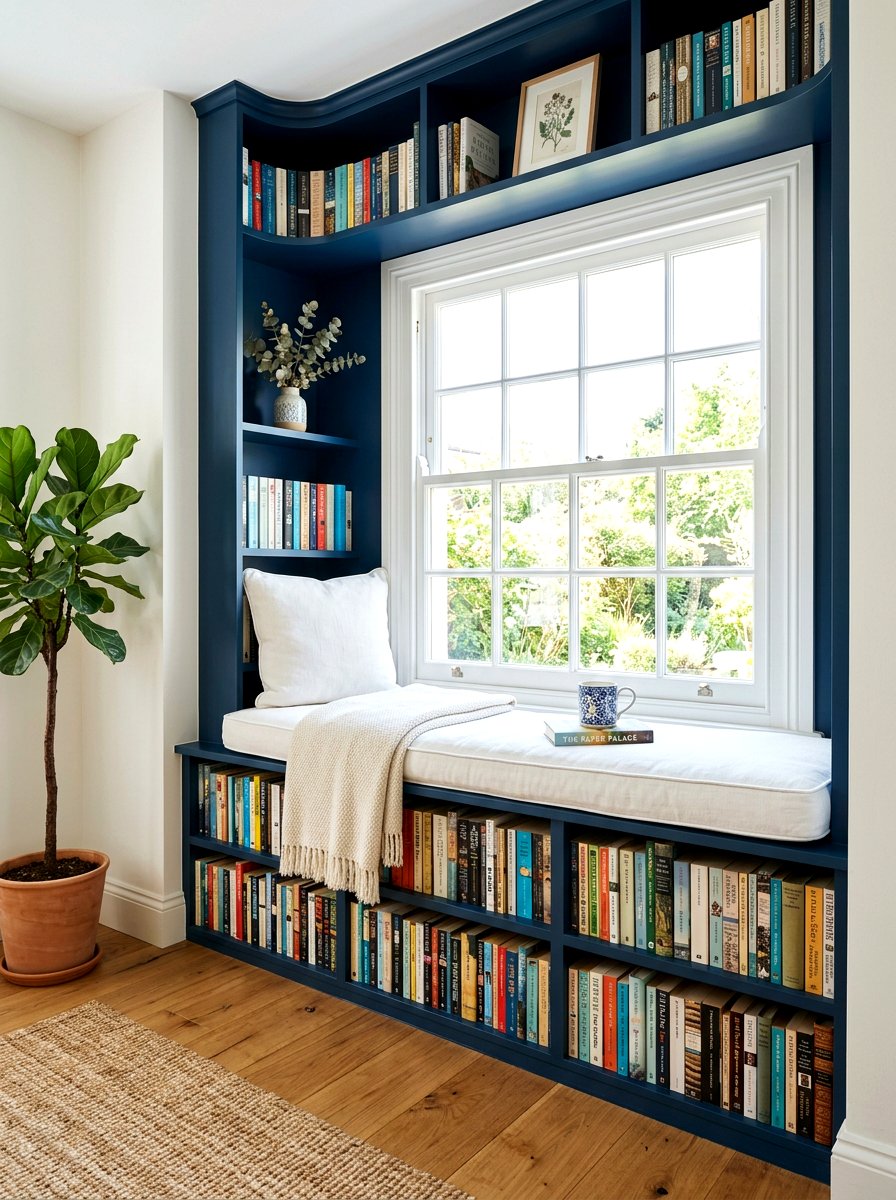 Built In Window Seat Bookcase - 30 playroom bookshelf ideas