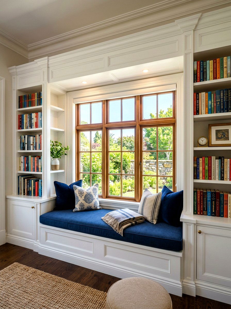 Built In Window Seat Bookshelf - 30 window seat bookshelf ideas
