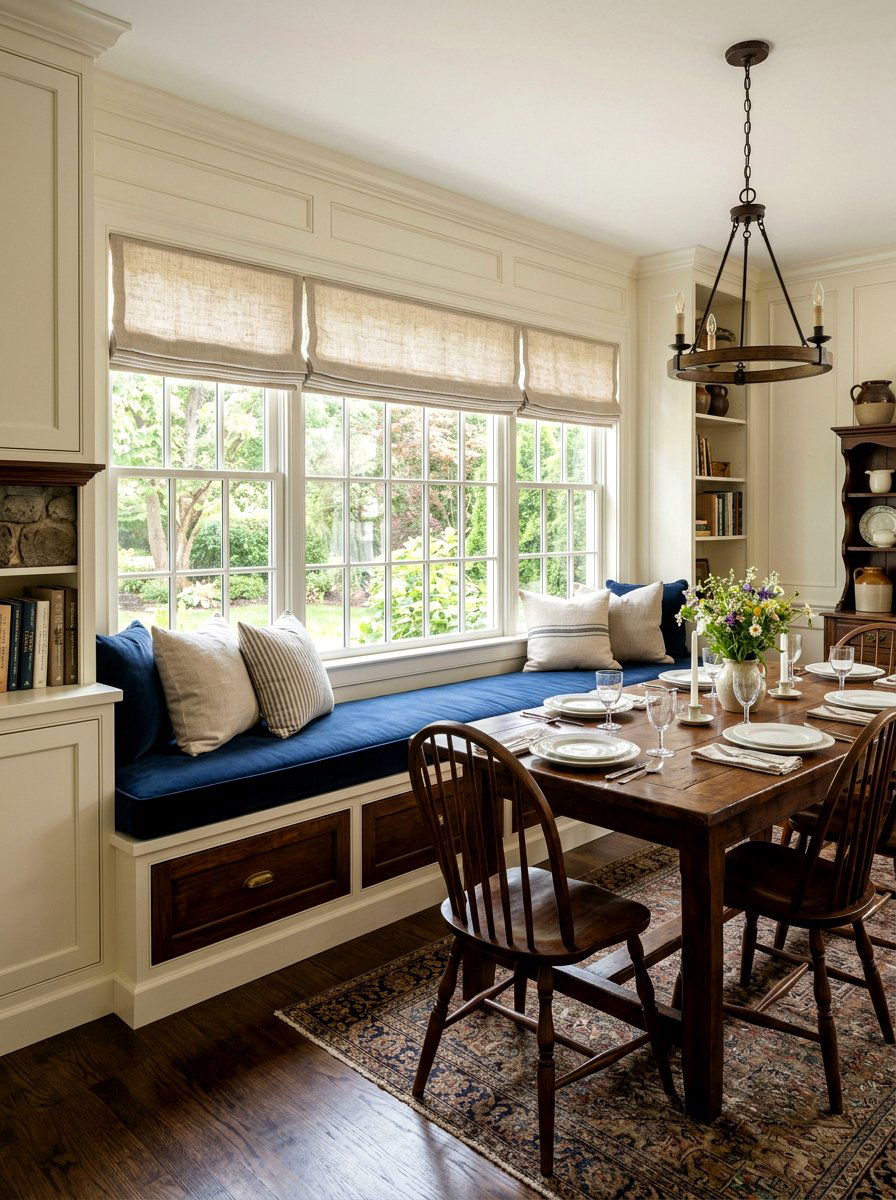 Built In Window Seat Storage - 30 banquette window nook ideas