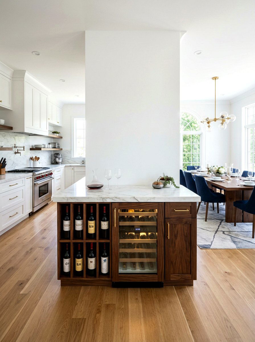 Built In Wine Credenza - 30 wine storage kitchen ideas