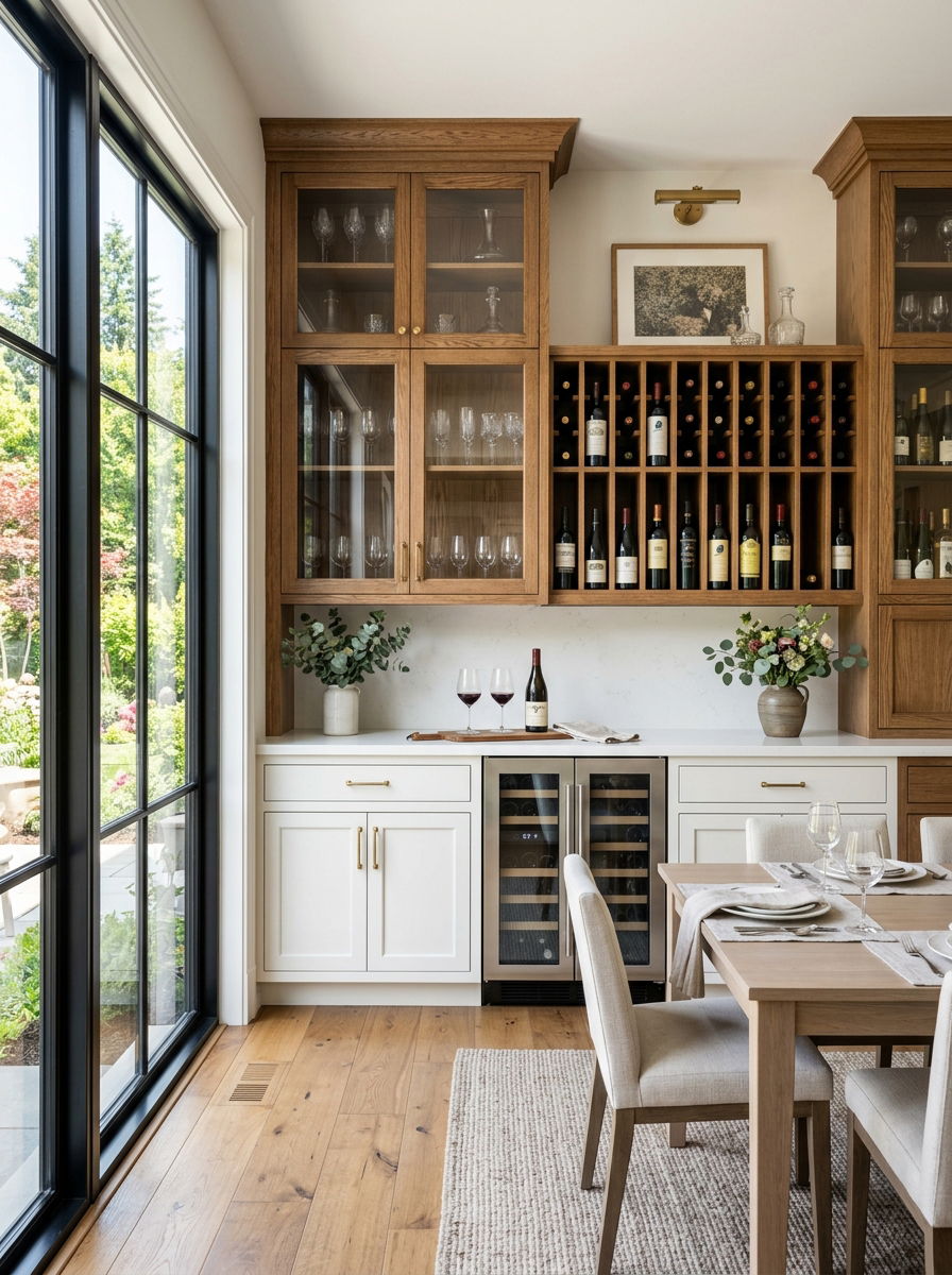 Built In Wine Credenza - 30 small wine cellar ideas