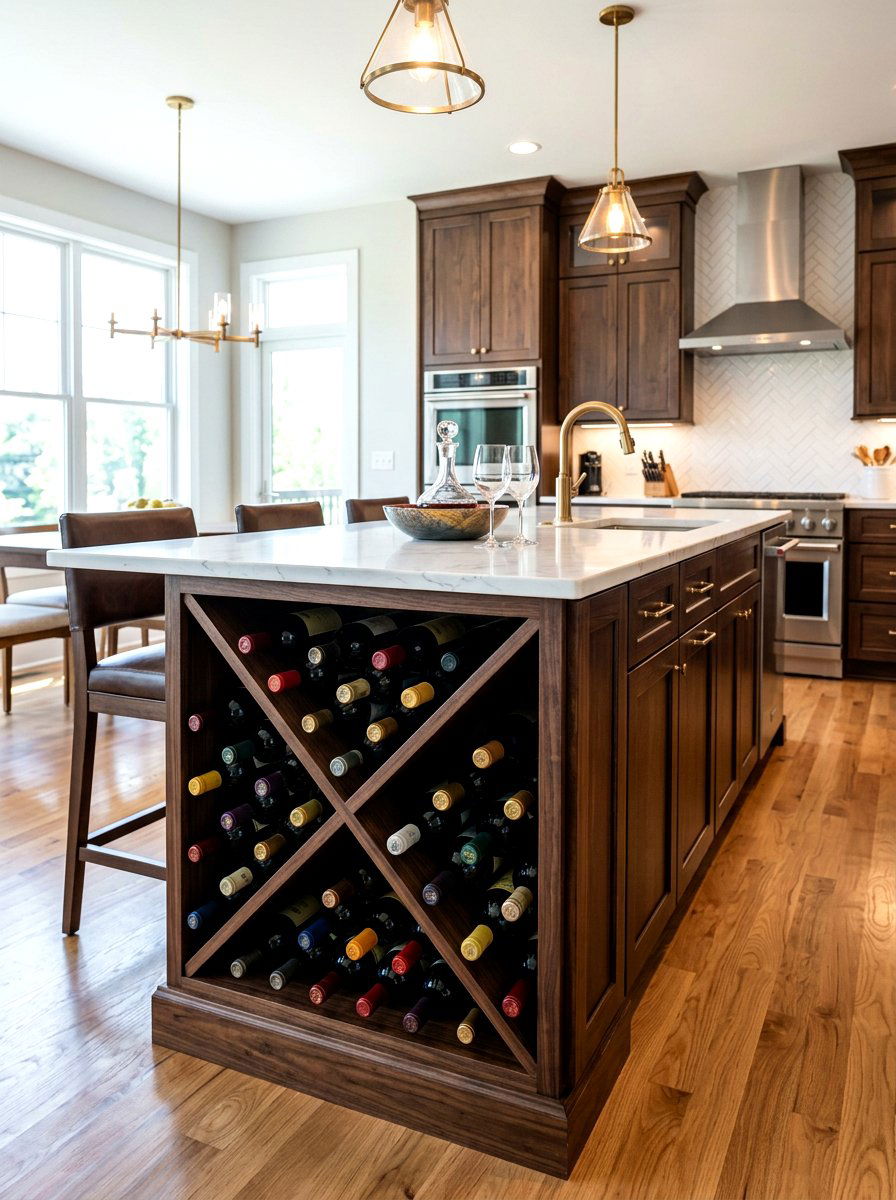 Built In Wine Storage - 30 kitchen storage ideas