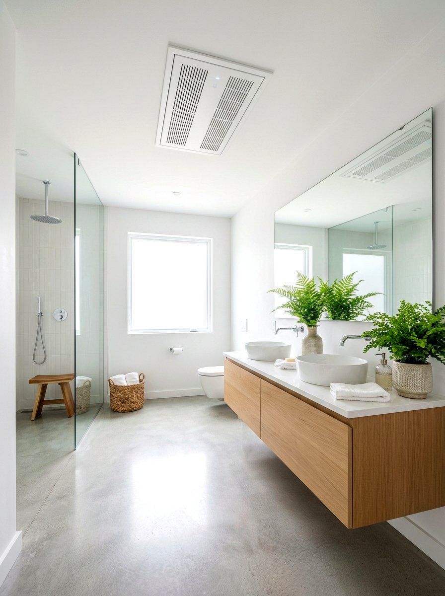 Built in Air Purifier Bathroom - 30 invisible wellness bathroom ideas