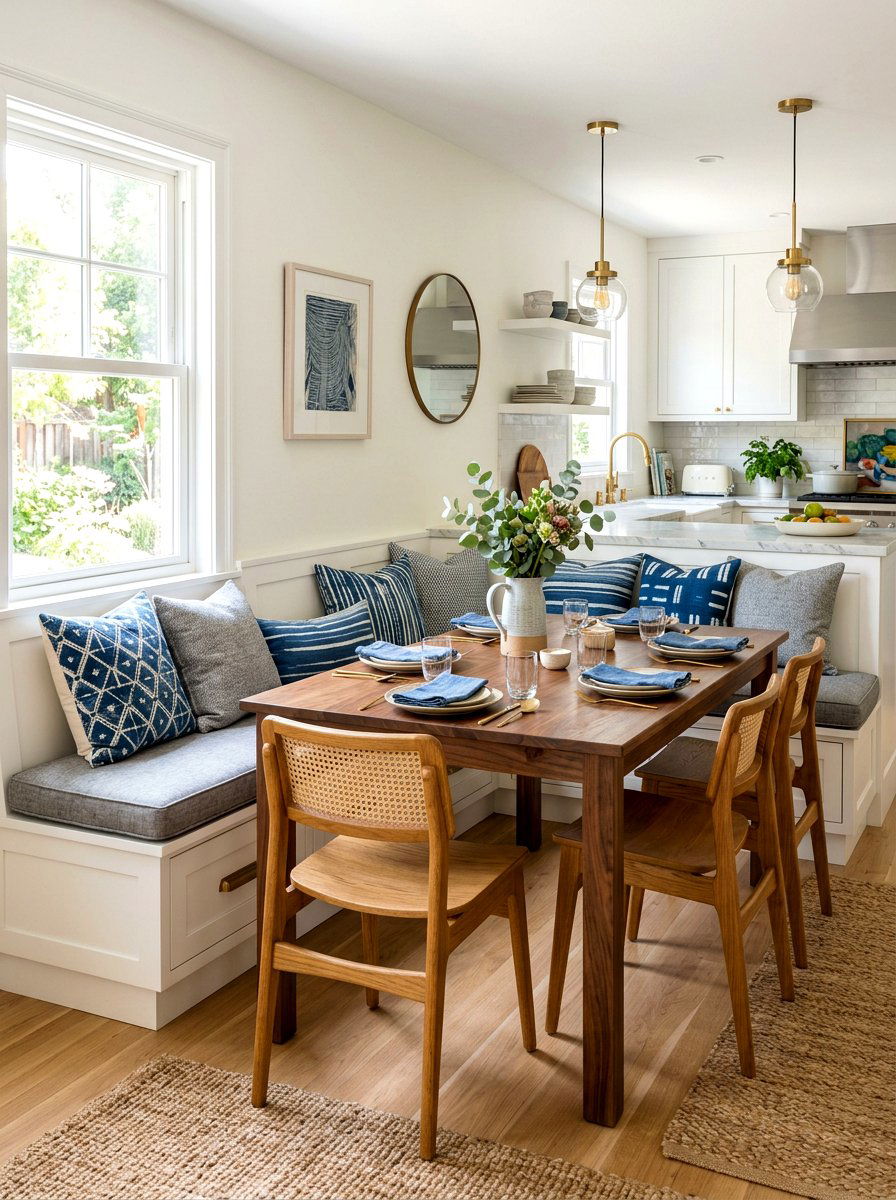 Built in banquette seating - 30 corner breakfast nook ideas