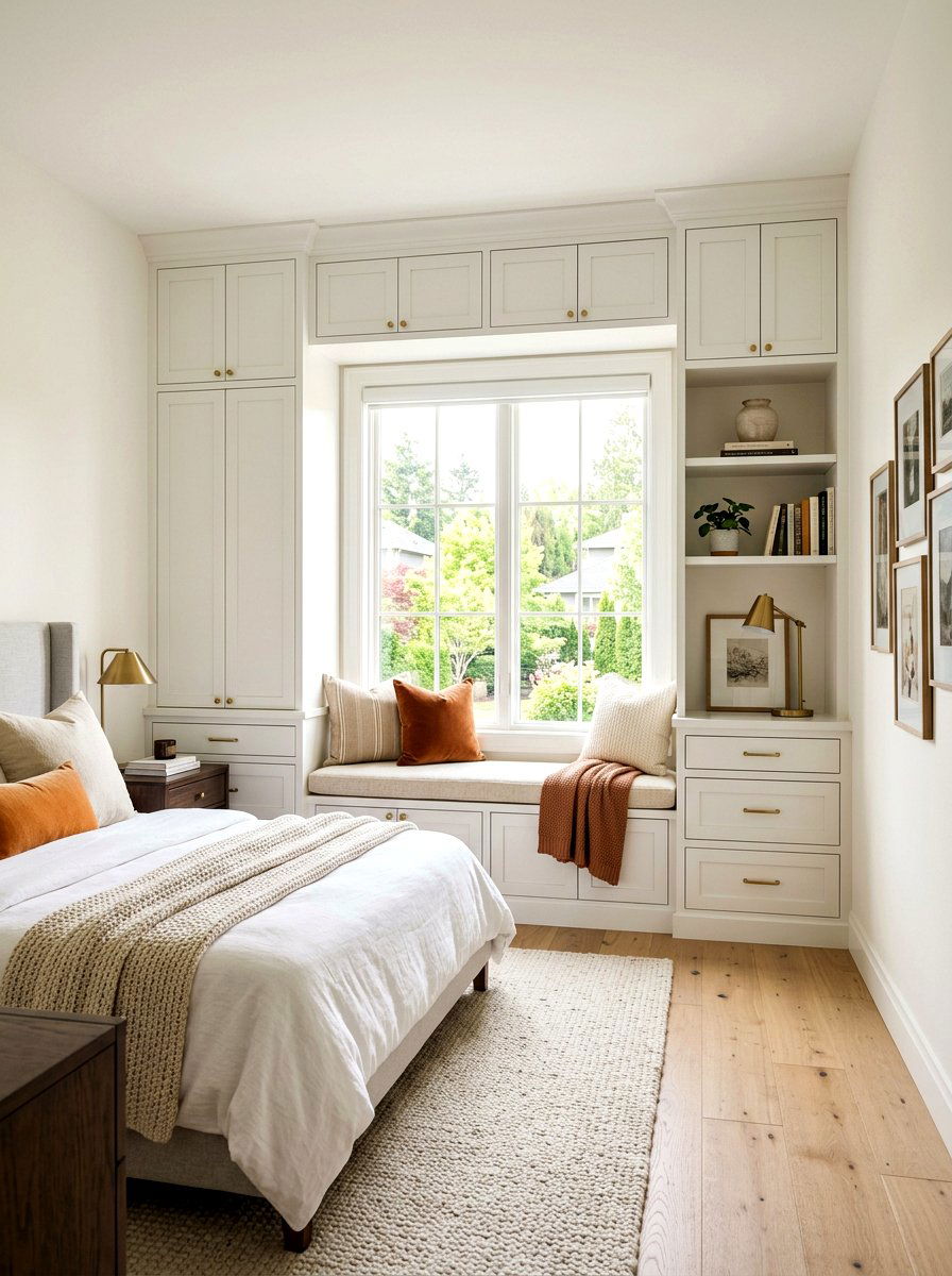 Built in bedroom cabinetry - 30 bedding storage ideas