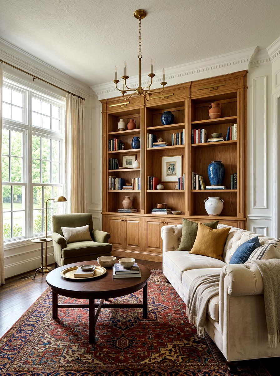 Built in bookshelf - 30 home library ideas