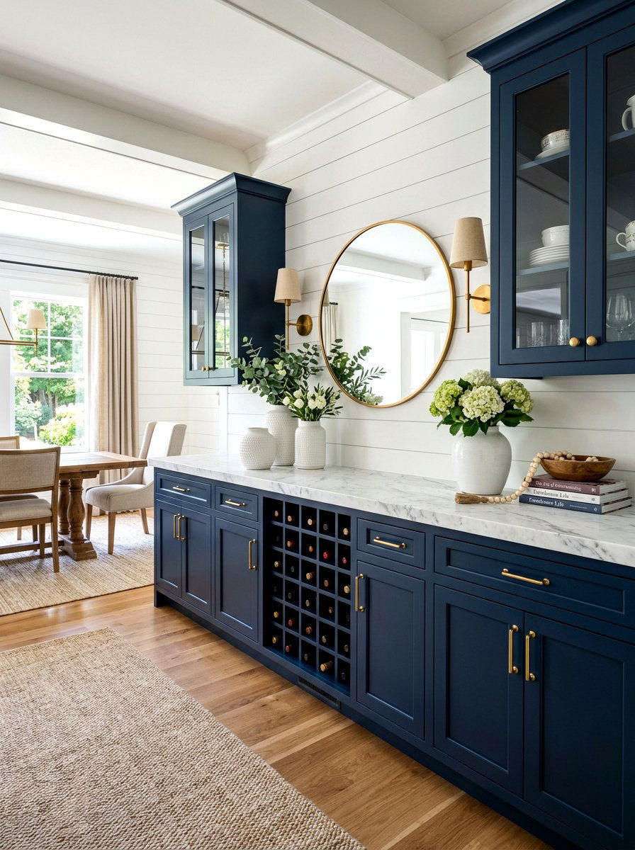 Built in buffet - 30 dining room storage ideas