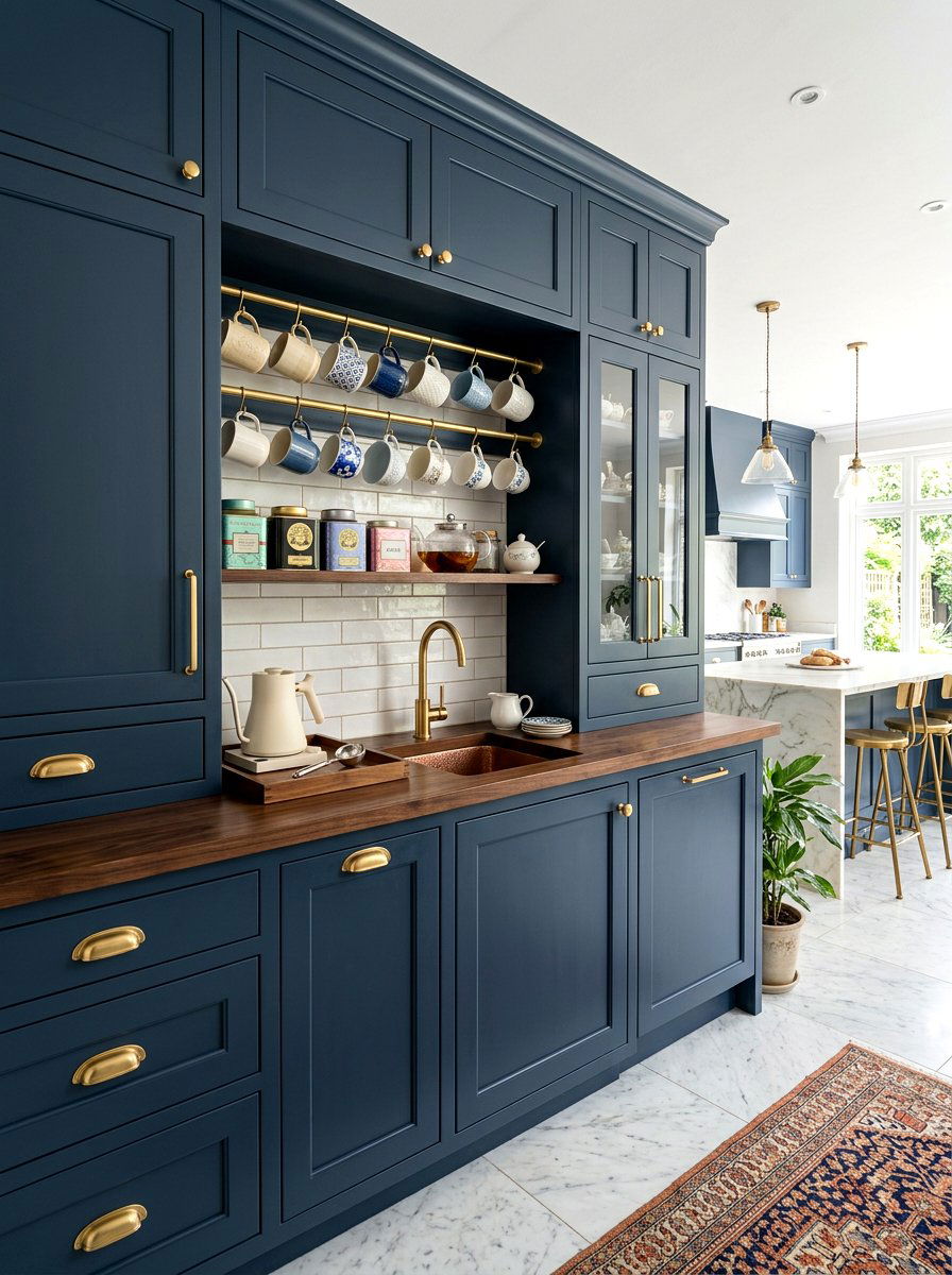 Built in cabinetry tea zone - 30 tea corner ideas