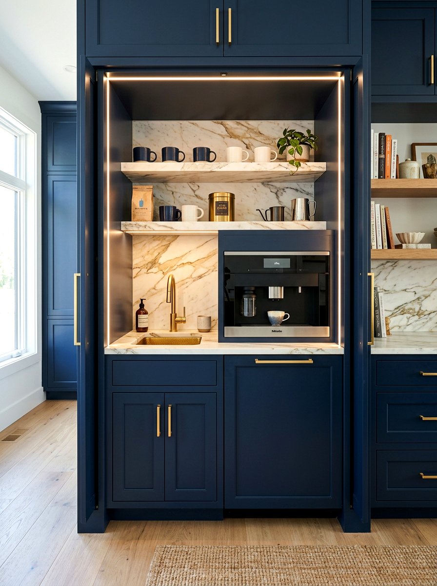 Built in coffee cabinet - 30 coffee station ideas