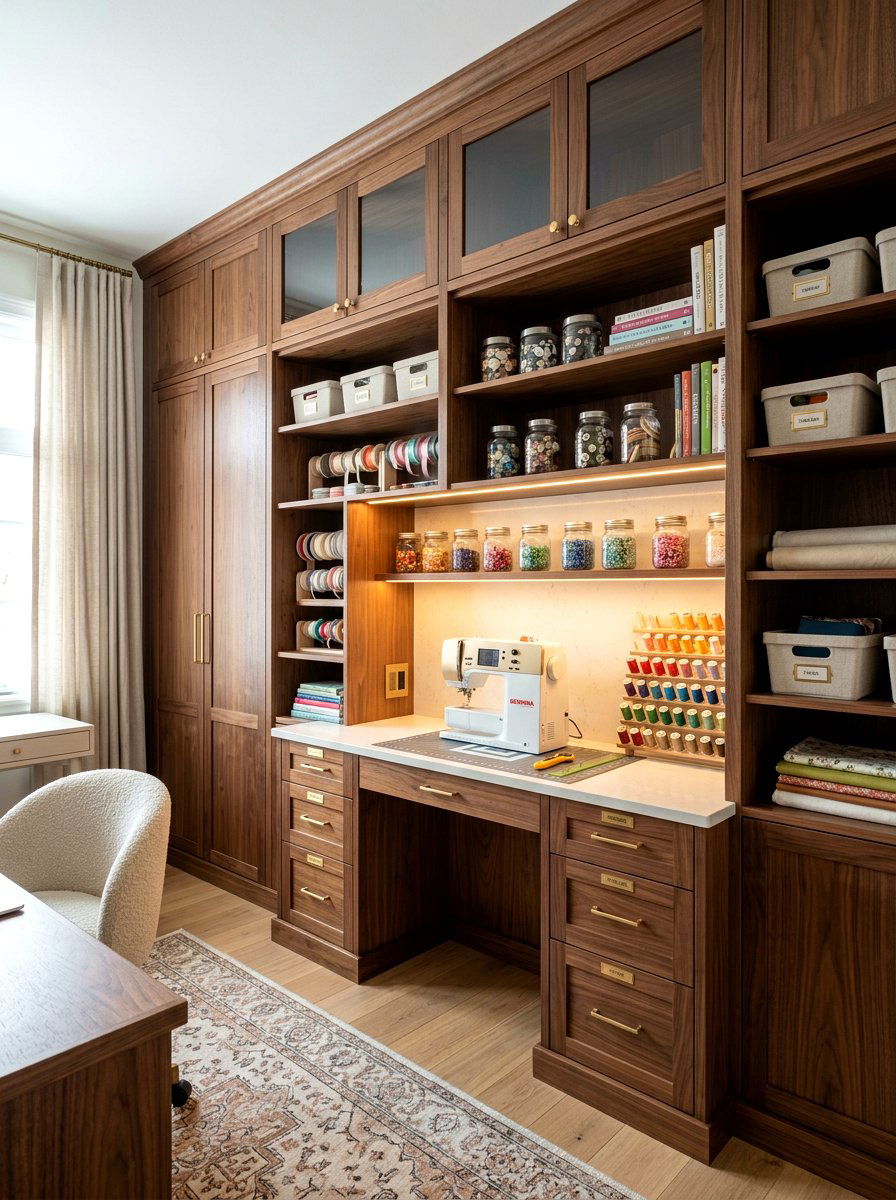 Built in craft closet - 30 craft closet ideas