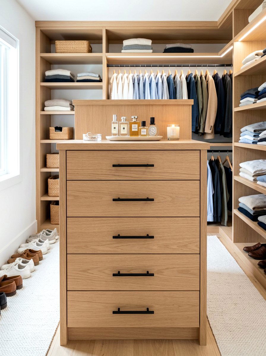 Built in dresser - 30 small walk in closet ideas