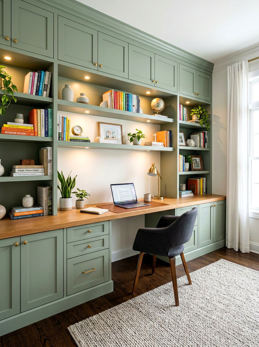 Built in home office - 30 cozy home office ideas