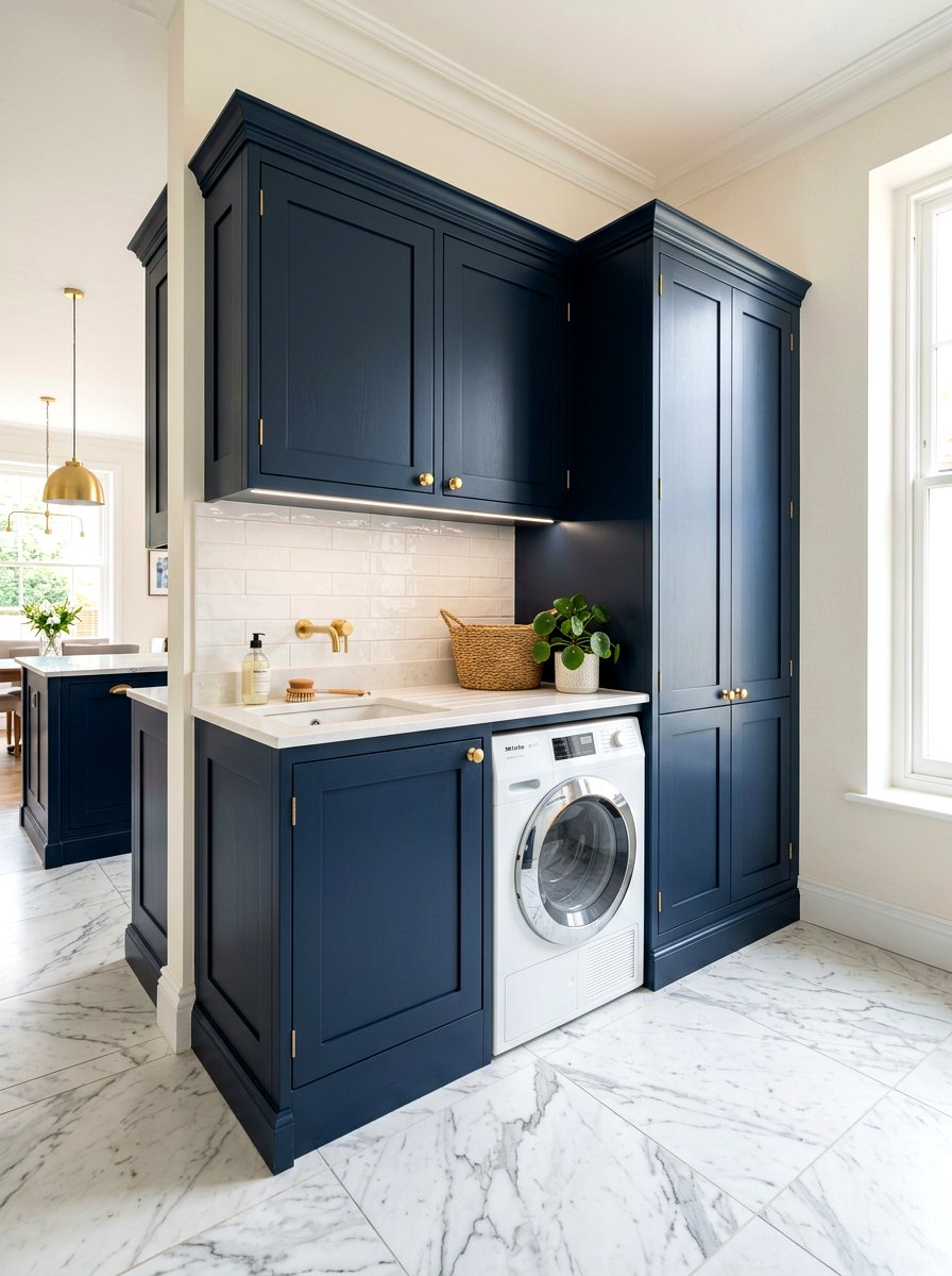 Built in laundry cabinet - 30 washer dryer enclosure ideas