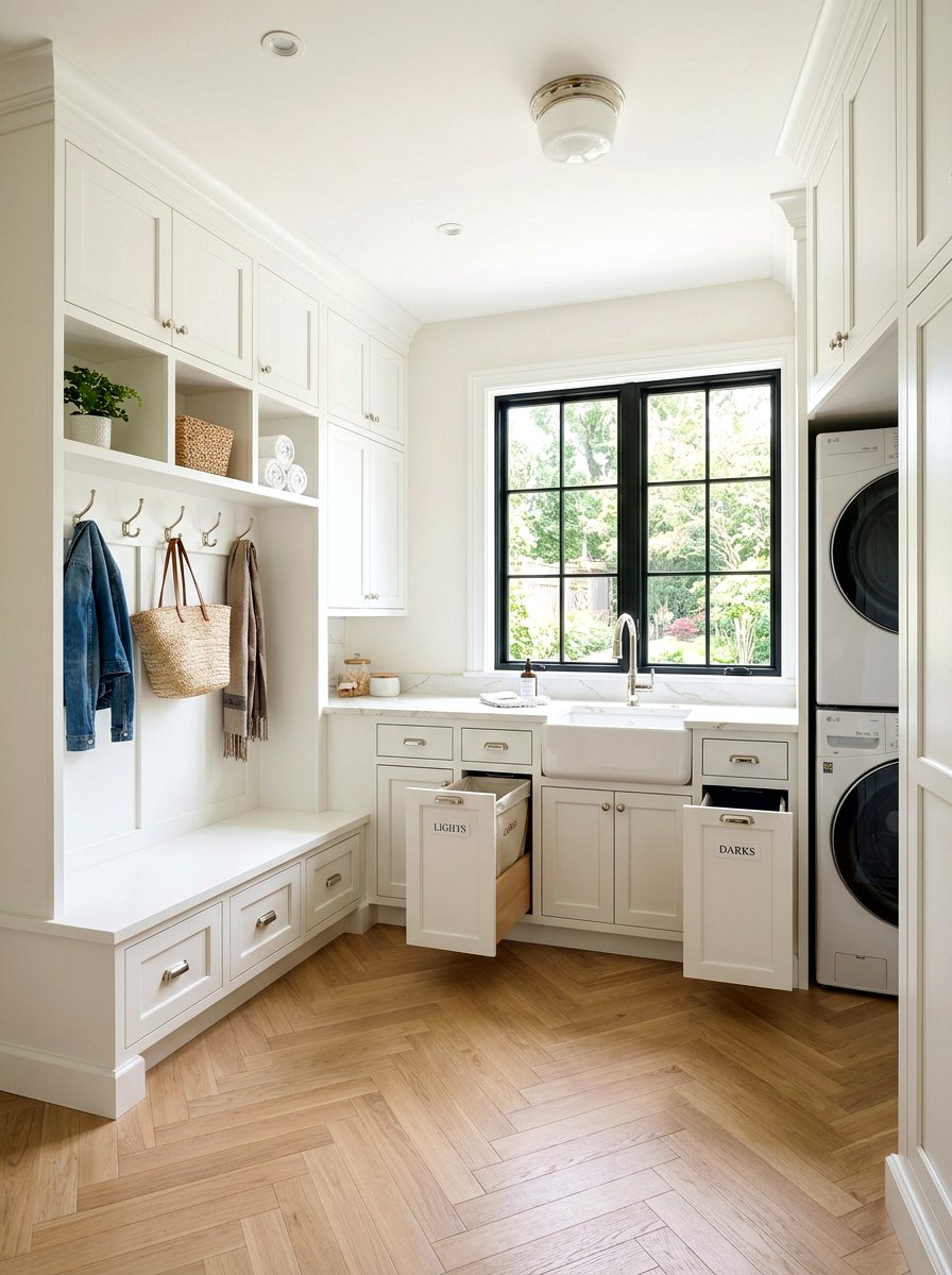 Built in laundry mudroom cabinets - 30 laundry room mudroom combo ideas