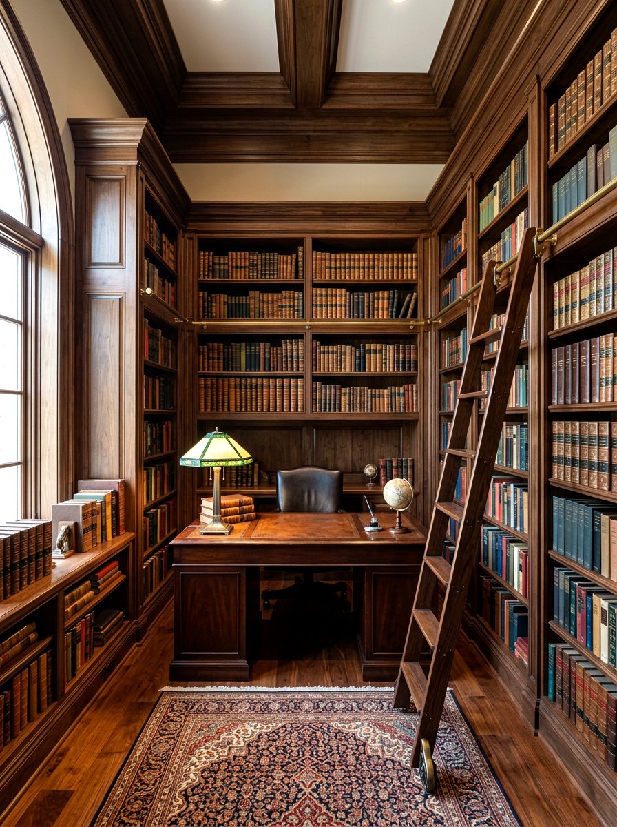 Built in library nook - 30 study nook ideas