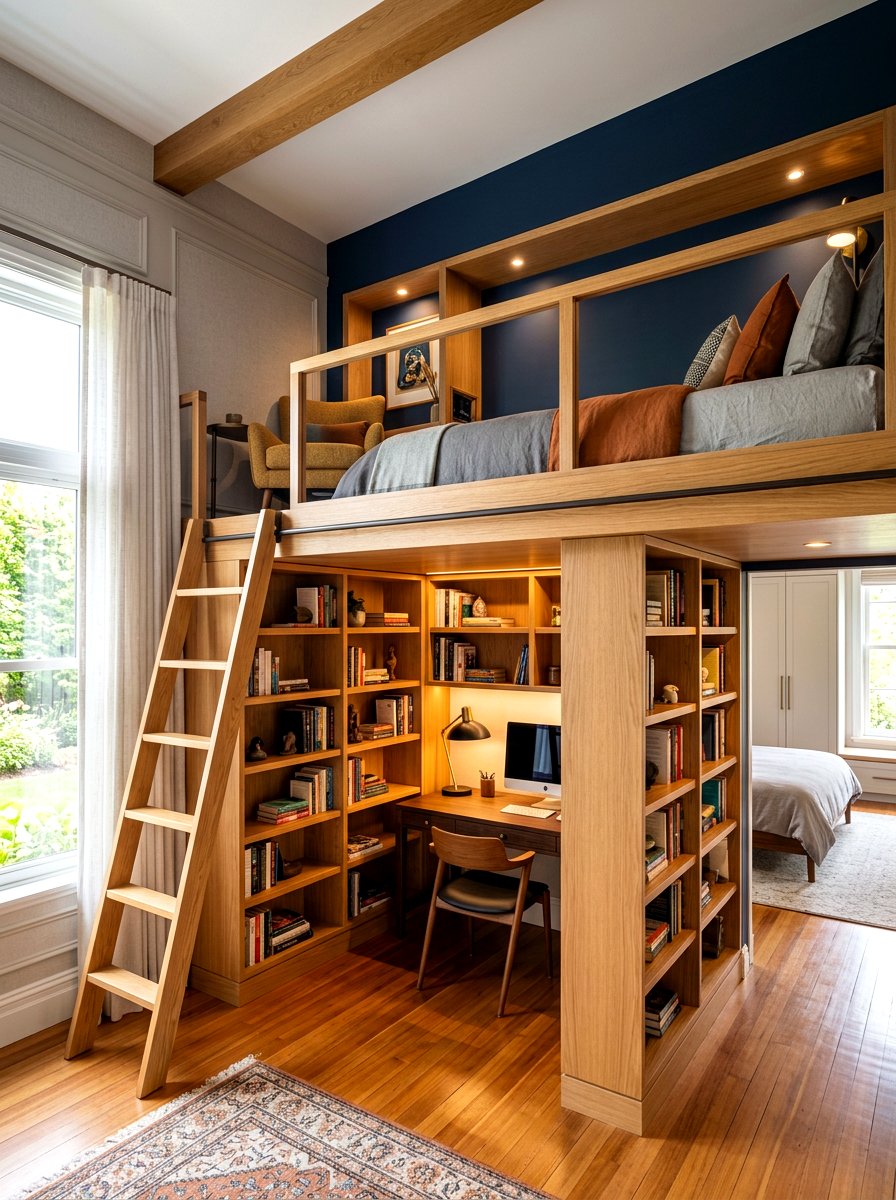 Built in loft bed - 30 loft bed ideas