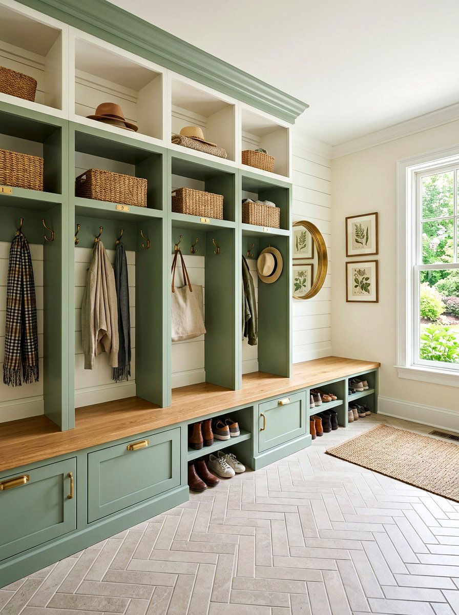 Built in mudroom lockers - 30 entryway decor ideas