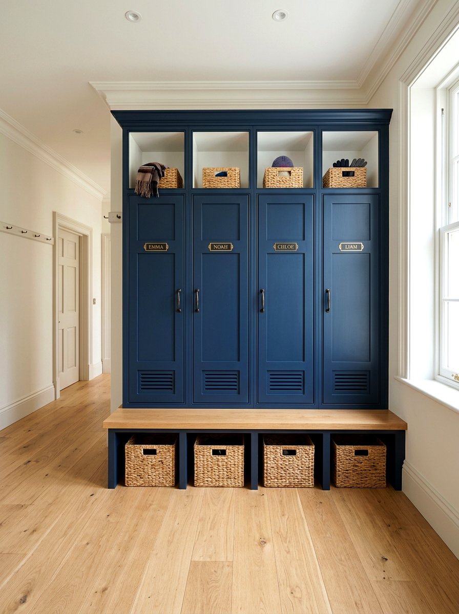 Built in mudroom lockers - 30 mudroom laundry room ideas