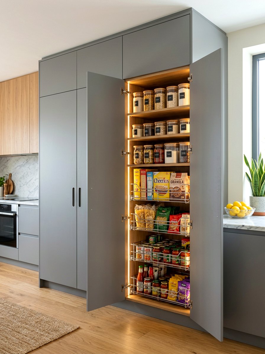 30 Back Kitchen Pantry Ideas to Maximize Storage Beautifully