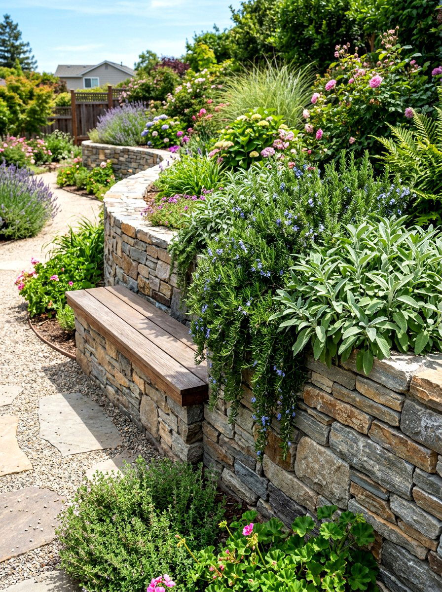 Built in planter bench - 30 patio bench with planter ideas