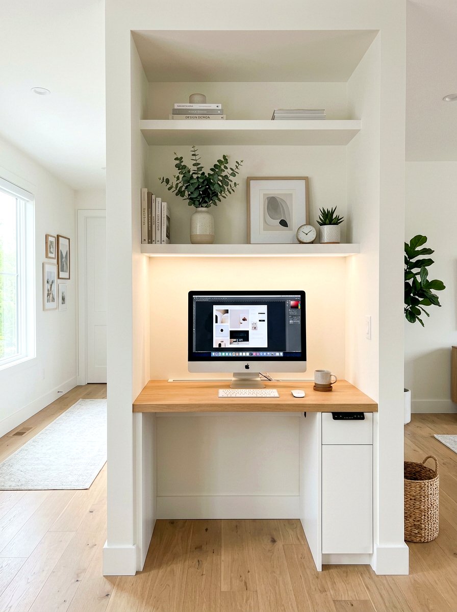 Built in standing desk nook - 30 standing desk room ideas