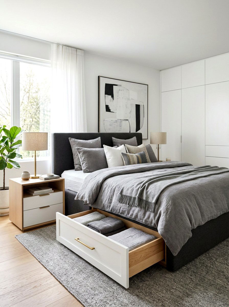 Built in storage drawers - 30 under bed storage ideas