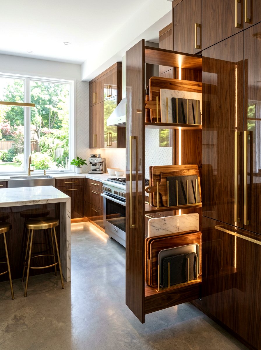 Built in tray divider - 30 tray divider cabinet ideas