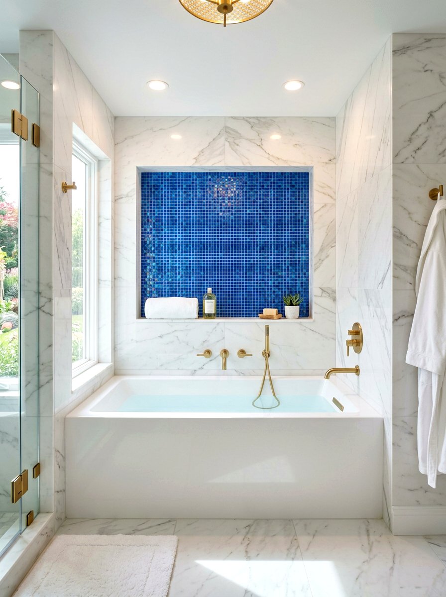 Built in tub niche - 30 tub shower combo ideas