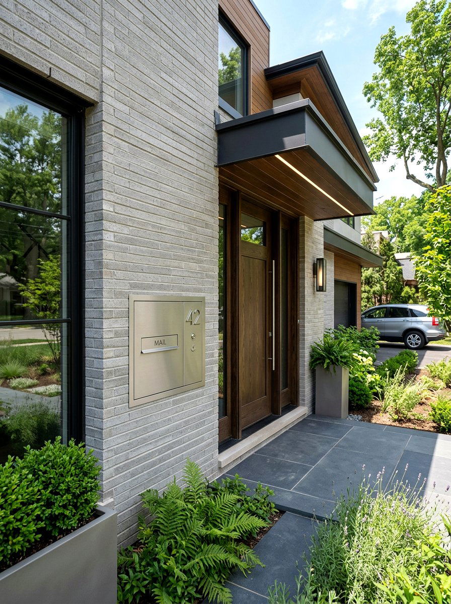 Built in wall mailbox - 30 modern mailbox ideas