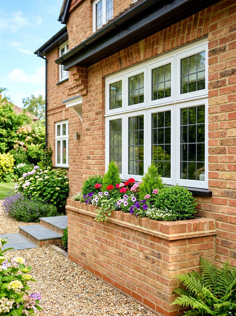 Built in window box - 30 window flower box ideas