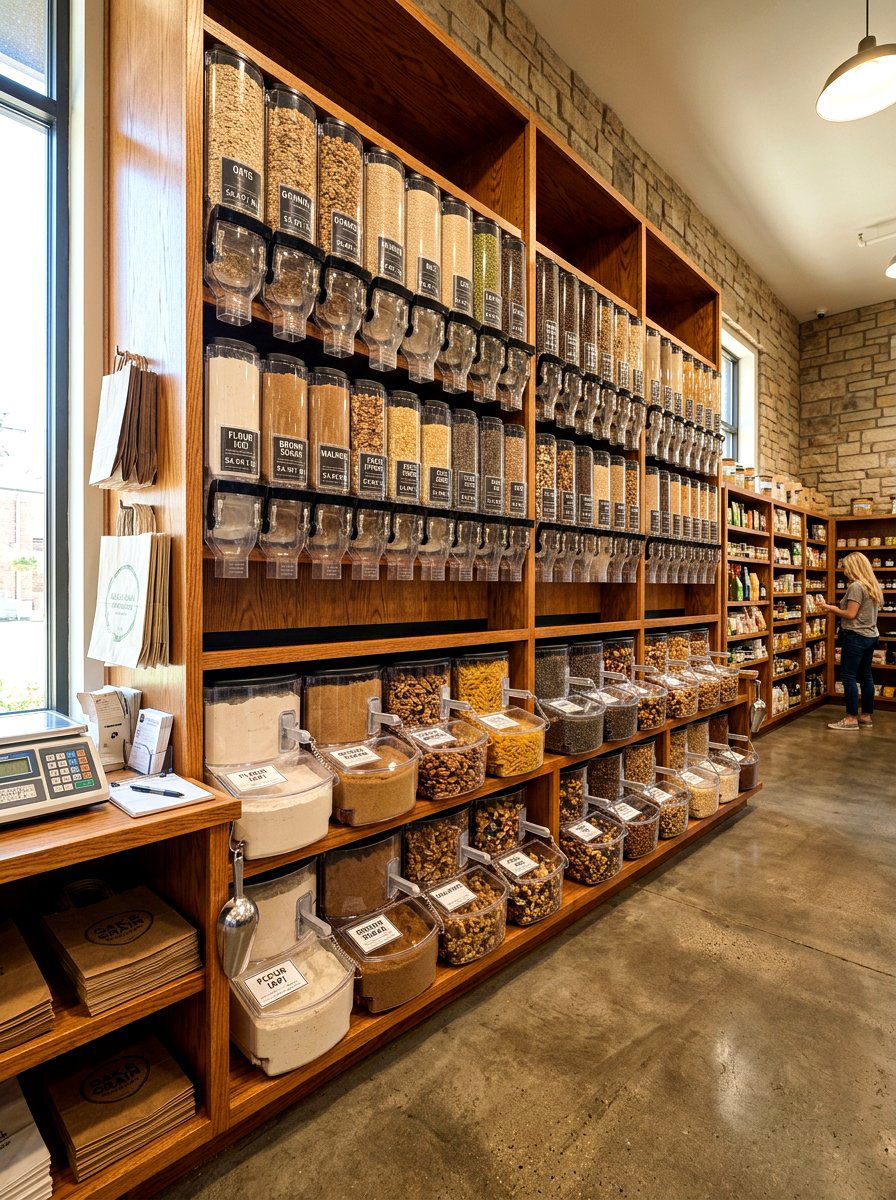 Bulk Food Bin - 30 refill station pantry ideas