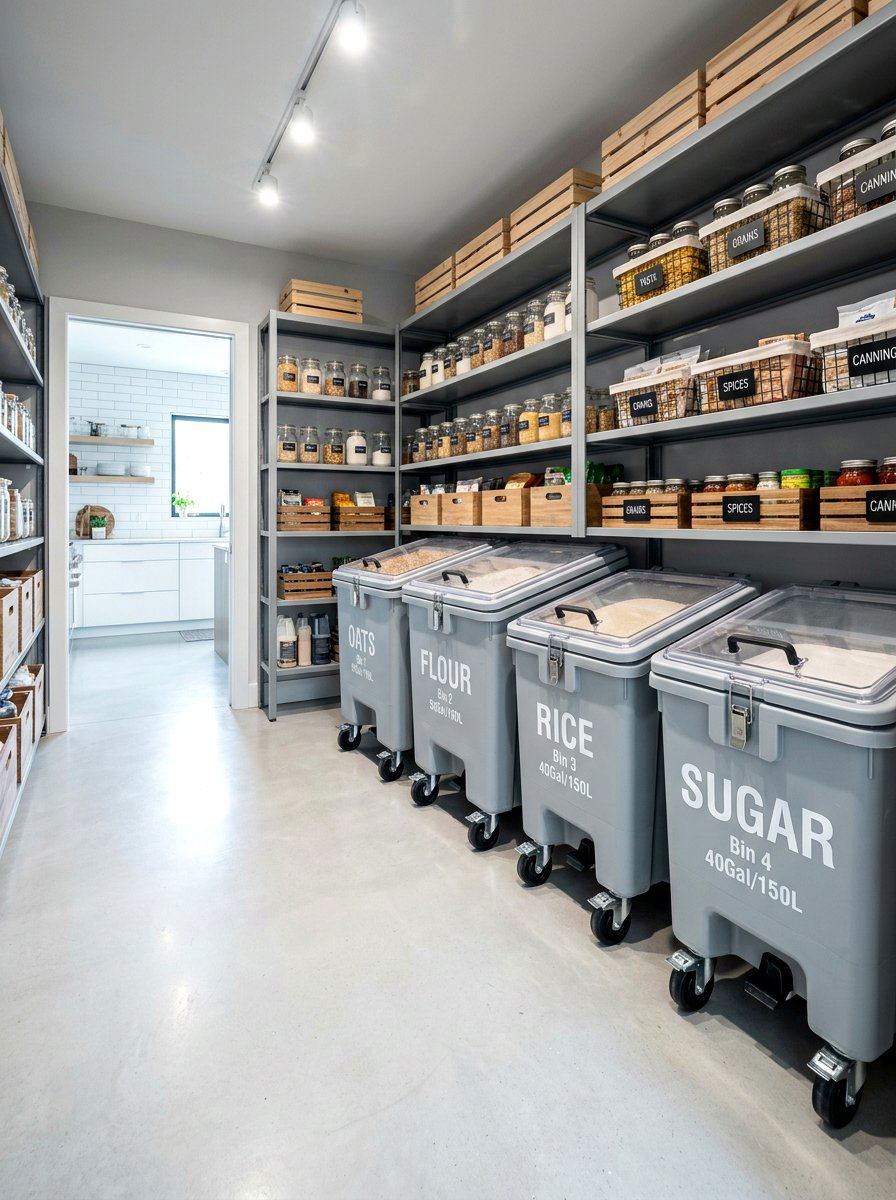 Bulk Food Storage Bins - 30 pantry reset ideas