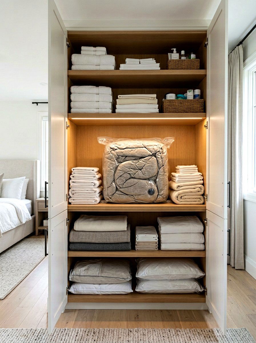 Bulky duvet storage - 30 vacuum storage ideas