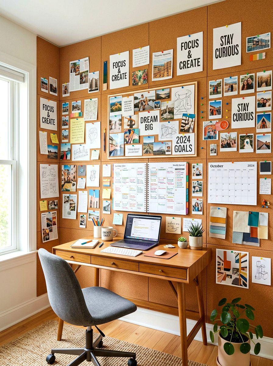Bulletin Board Gallery - 30 paper planner desk ideas