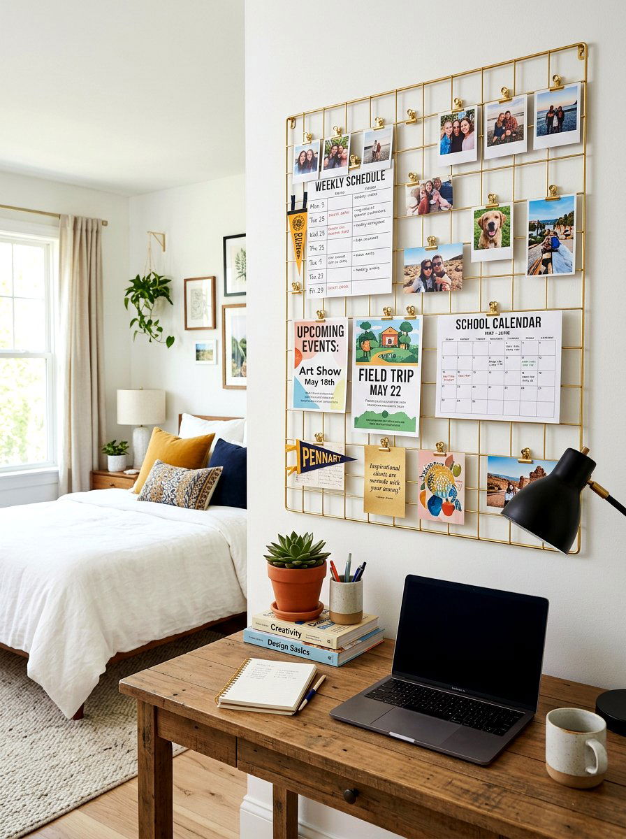 Bulletin Board Grid - 30 school paper organization ideas