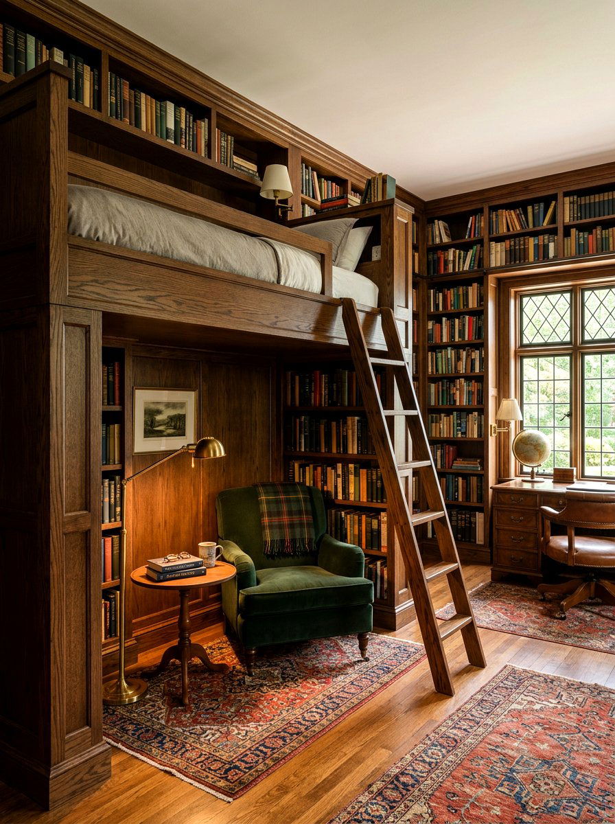 Bunk Bed With Reading Nook - 30 bunk bed ideas
