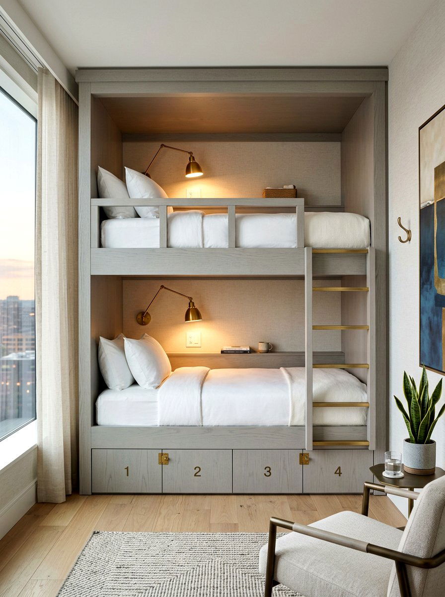 Bunk Bed With Sconces - 30 bunk bed ideas