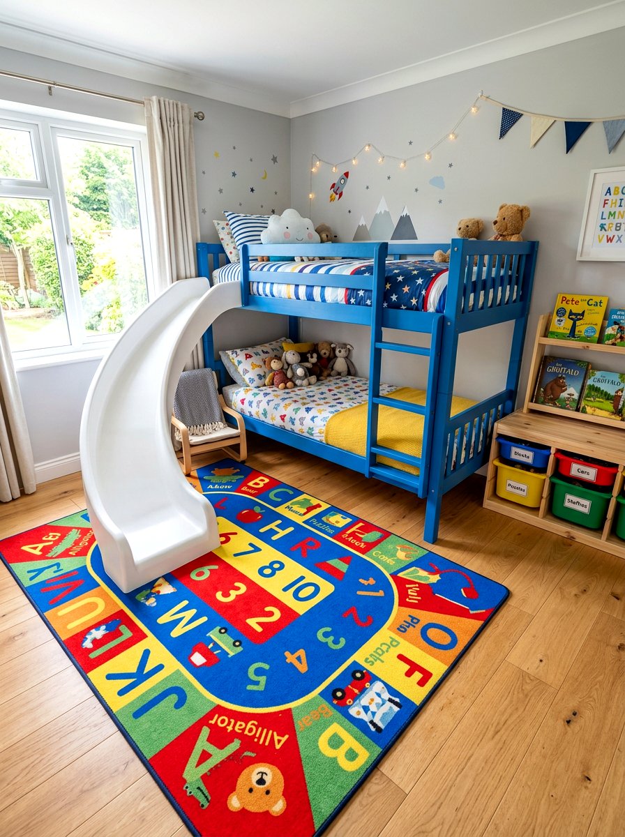 Bunk Bed With Slide - 30 bunk room ideas